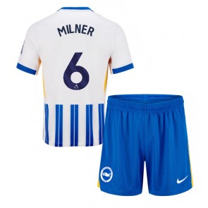 Brighton James Milner #6 Domaci Dres za Dječji 2024-25 Kratak Rukavima (+ kratke hlače)